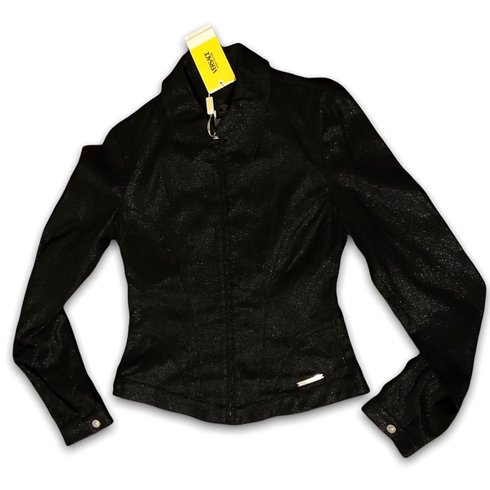 Versace Jeans Couture Black Jean Jacket Size XS